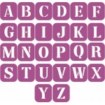 Estencil Alfabeto 10Ccm Cada Letra 26 Letras